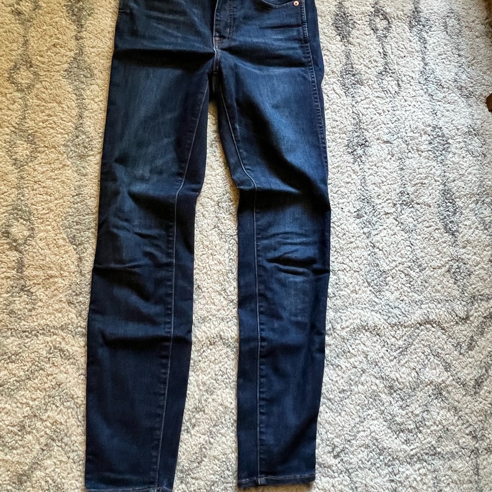 Madewell Women's Blue Jeans- high rise skinny
